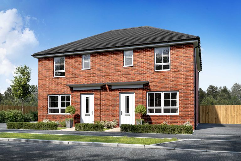 Property 1 of 9. Exterior CGI View Of Our 3 Bed Ellerton Home