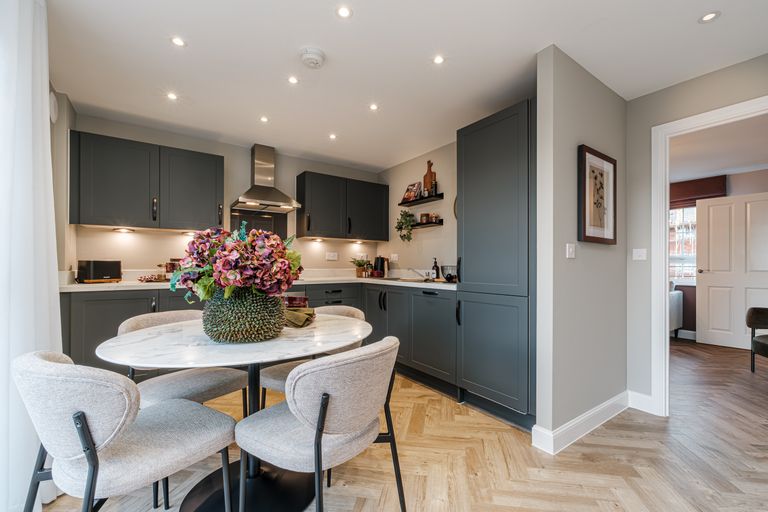 Property 2 of 10. Interior View Of The Kitchen &amp; Dining In Our 2 Bed Linstead