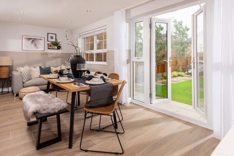 Property 3 of 10. Inside View 4 Bedroom Detached Radleigh Kitchen Diner