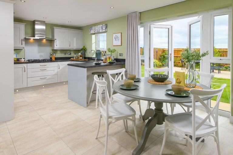 Property 2 of 7. Open Plan Kitchen In The Lamberton Show Home
