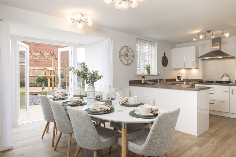 Property 2 of 8. Kitchen And Dining Room In A 3 Bed Hollinwood