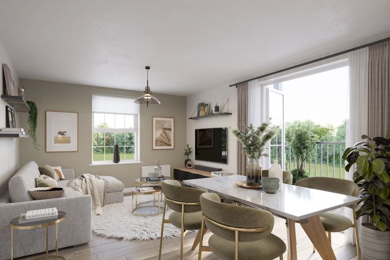 Property 2 of 5. Lounge And Dining Area In The 2 Bedroom Marlborough