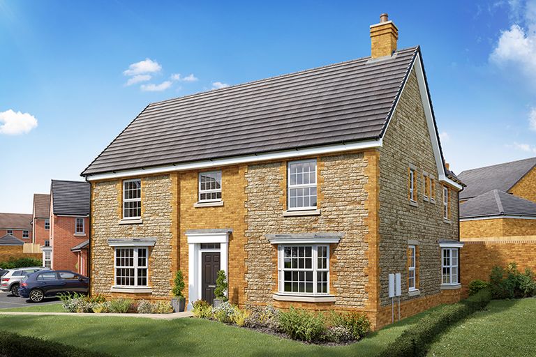 Property 1 of 9. External CGI Of The Earlswood House Type At Romans Quarter