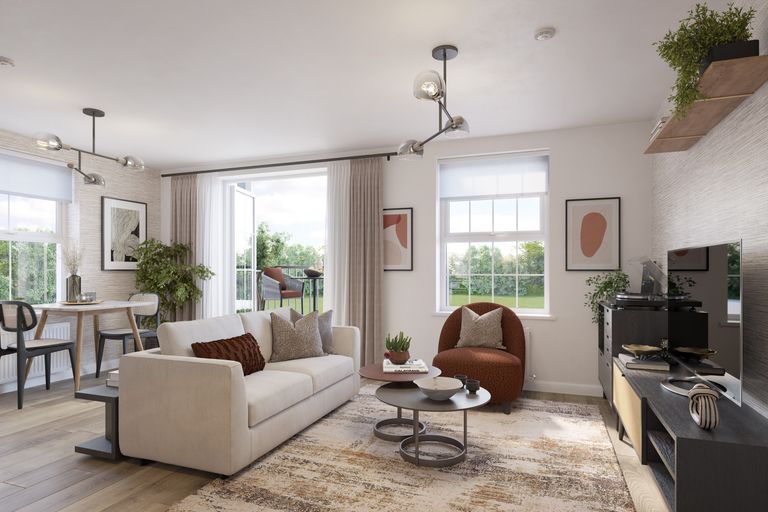 Property 3 of 5. Lounge In The 1 Bedroom Avebury