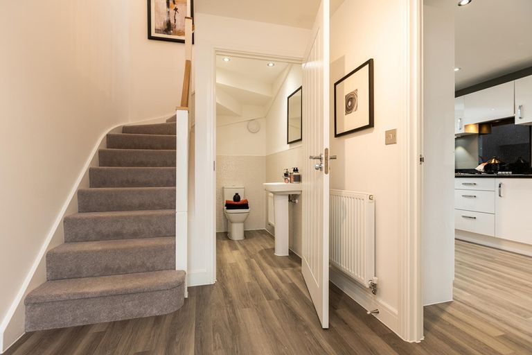 Property 2 of 11. Hallway With Handy Downstairs Toilet