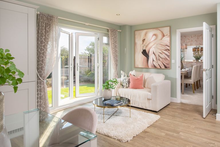 Property 3 of 10. View Of The Family Area In The Kitchen In The Lichfield 5 Bedroom Home