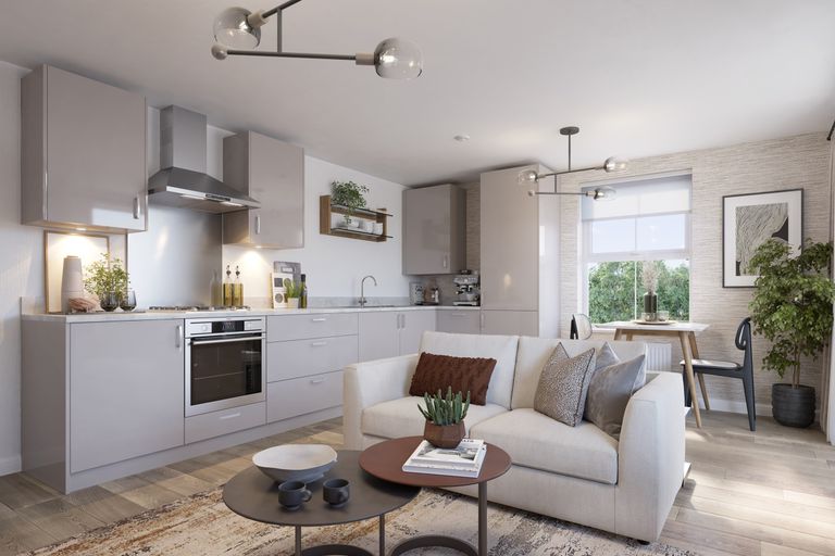 Property 2 of 4. Kitchen And Dining Area In The 1 Bedroom Avebury