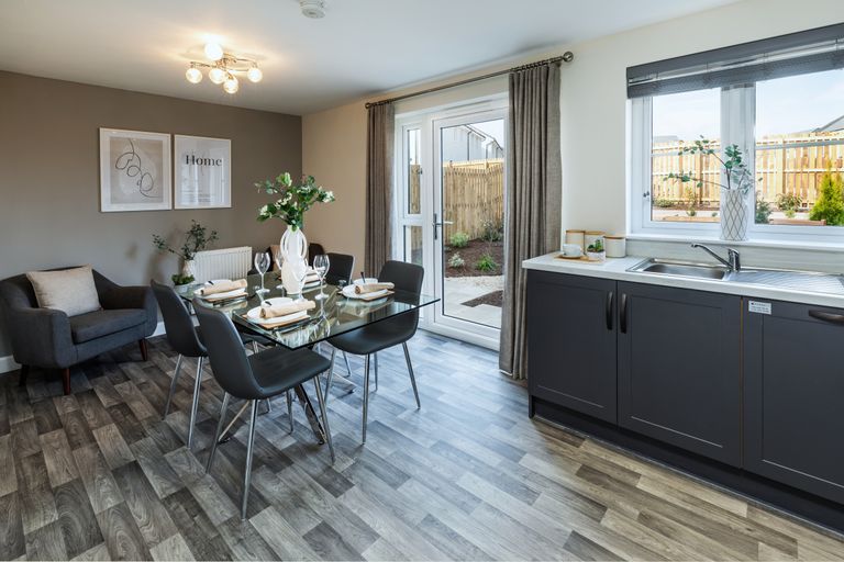 Property 3 of 9. Kitchen Dining Area In Craigend 3 Bed Semi Detached Home