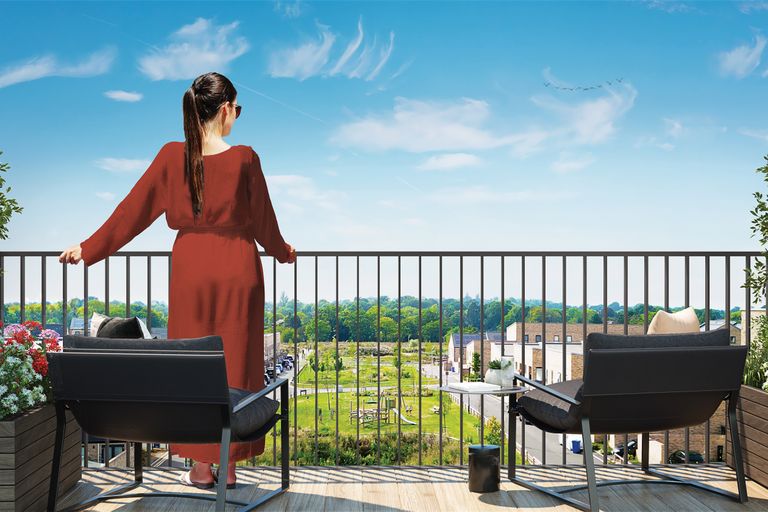 Property 3 of 6. Eastman Village - Balcony CGI