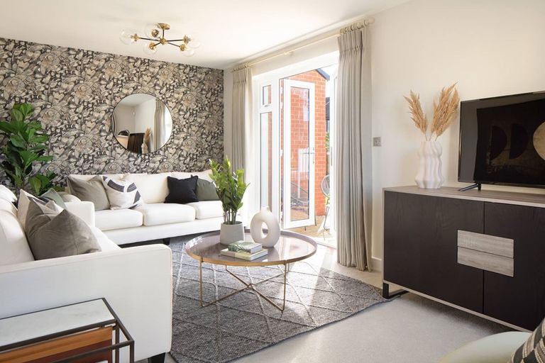Property 3 of 9. The Spacious Living Room Boasts Double Doors Out To The Garden