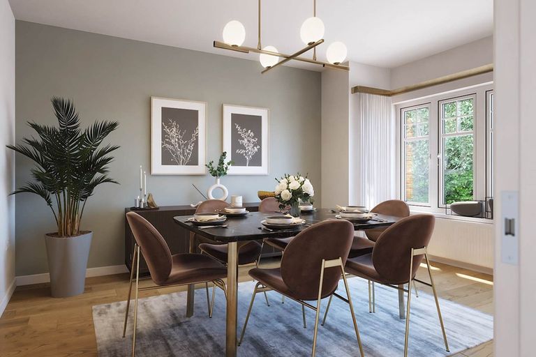 Property 1 of 12. The Dining Room Provides An Inviting Space To Entertain Family And Friends