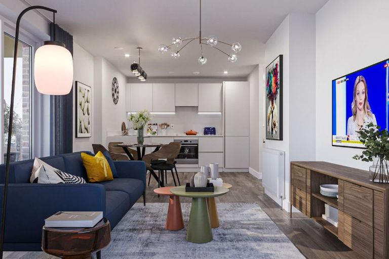 Property 2 of 5. Pullman Living Room / Kitchen / Dining