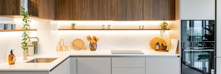 Property 2 of 5. Bow Green, Show Apartment, Spacious Kitchen With A Light Design
