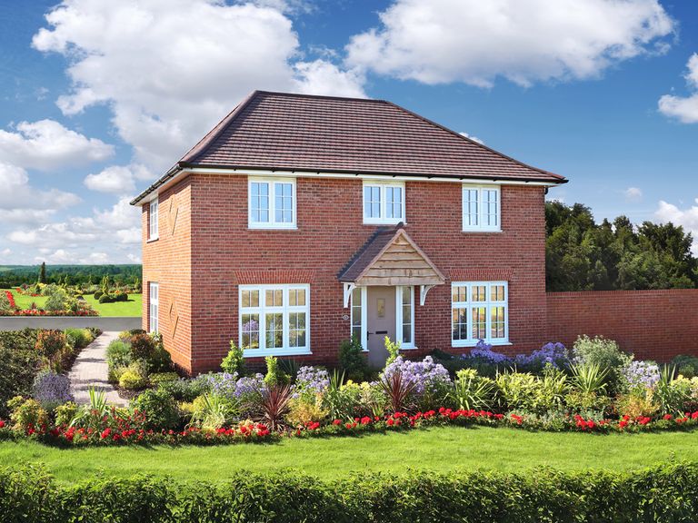 Property 1 of 9. External Image With Red Brick Finish Of The Amberley, A 3 Bedroom House