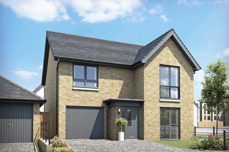 Property 1 of 10. External View Of 4 Bedroom Dalmally At Cammo Meadows