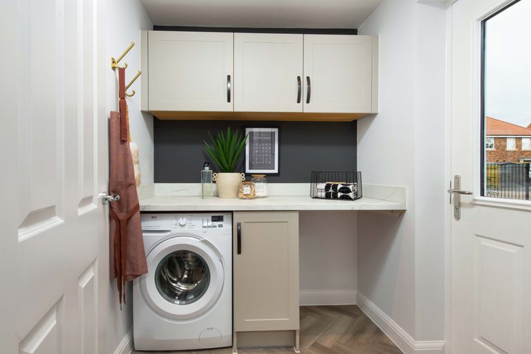 Property 3 of 9. Hertford Neutrally Decorated Utility Room With External Door