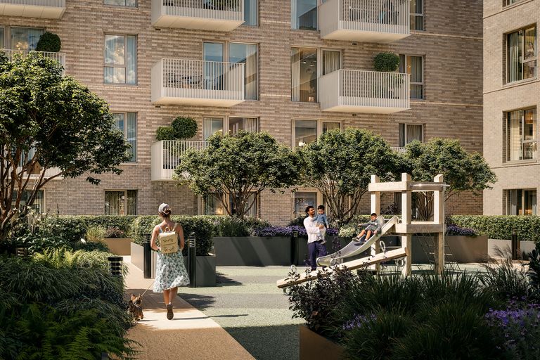 Property 2 of 6. Podium Garden - External CGI
