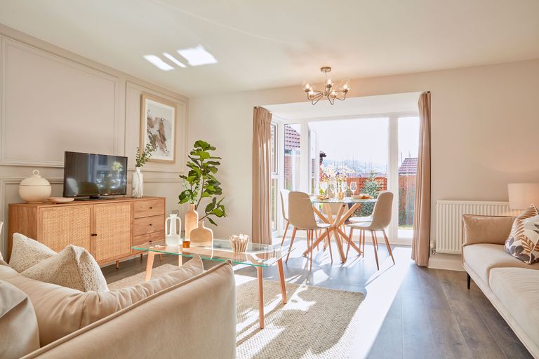 Property 1 of 8. Open Plan Lounge In The Woodcote 4 Bedroom