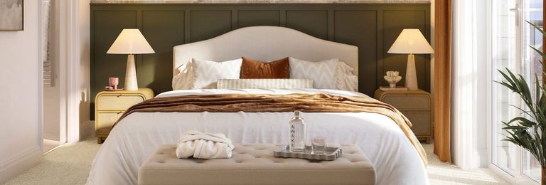 Property 3 of 3. An Interior CGI Of The Bedroom At Hertford Locks
