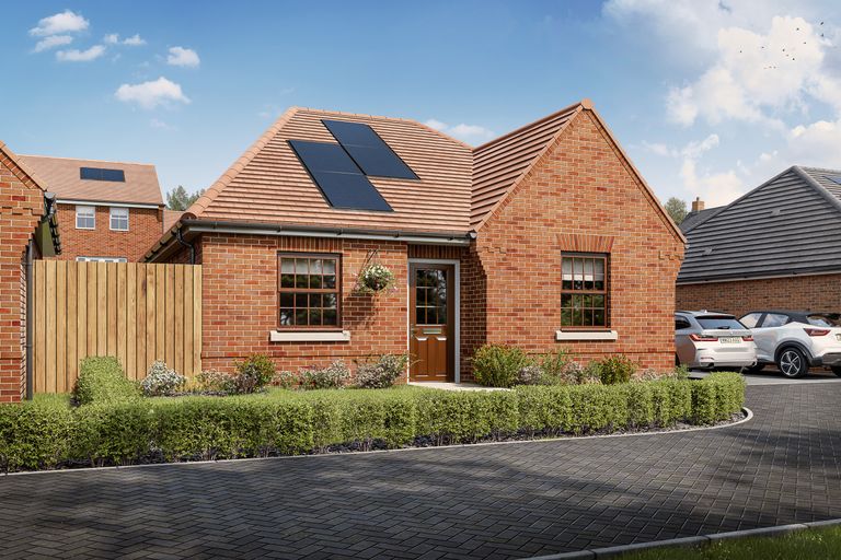 Property 1 of 7. External CGI Of The Detached 2 Bedroom Bungalow The Buckland