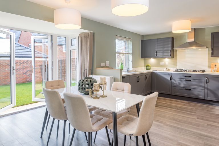 Property 2 of 10. Kitchen And Dining Room In The 4 Bedroom Culver At Finchwood Park
