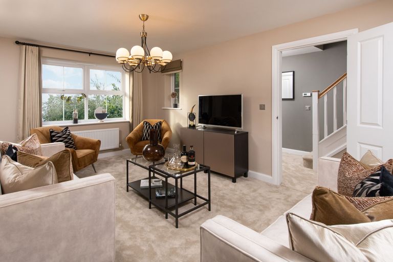 Property 3 of 10. Internal Image Of The Halton Lounge With View Into Hallway