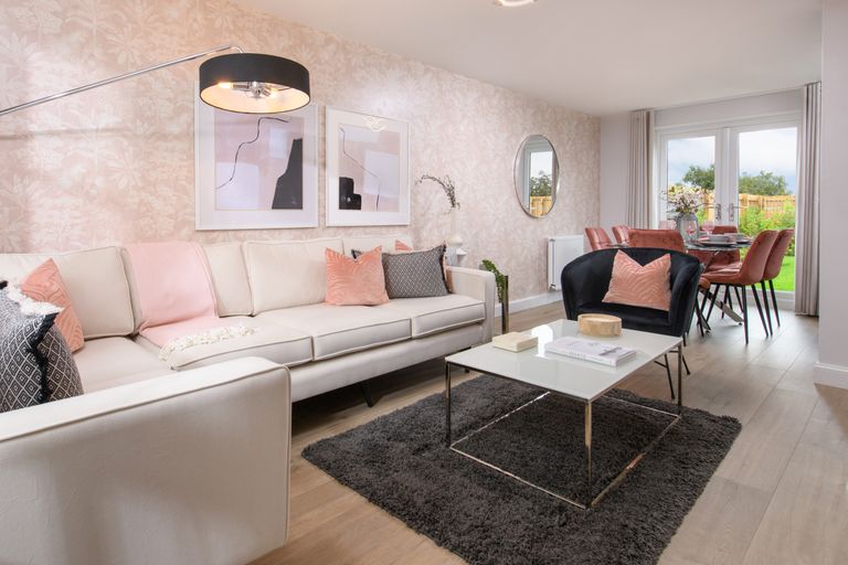 Property 2 of 8. Inside View 3 Bedroom Detached Denby Living Room