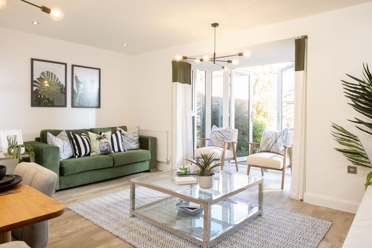 Property 1 of 10. Lounge With French Doors In The Woodcote 4 Bedroom Home