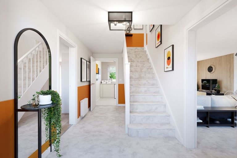 Property 3 of 14. A Welcoming Hallway Opens Up To The Home