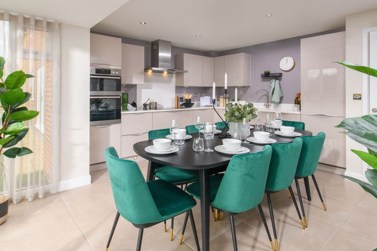 Property 3 of 9. Dining Area In The Milford 4 Bedroom Show Home