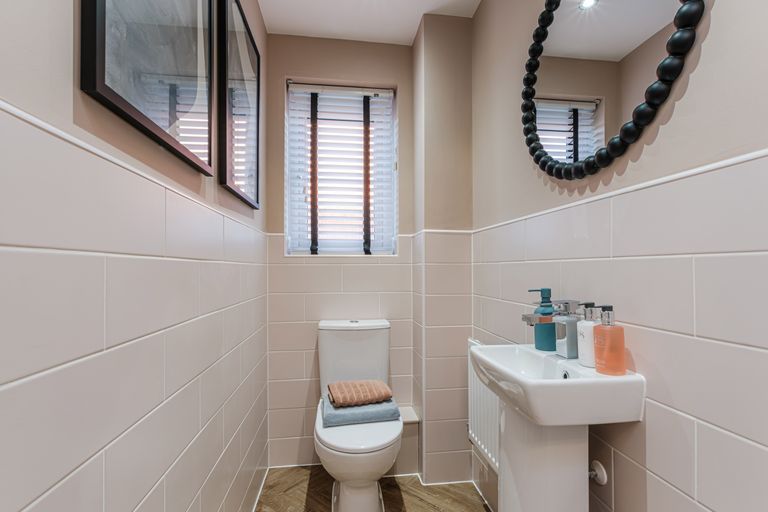 Property 3 of 10. Interior View Of The WC  In Our 3 Bed Ellerton Home