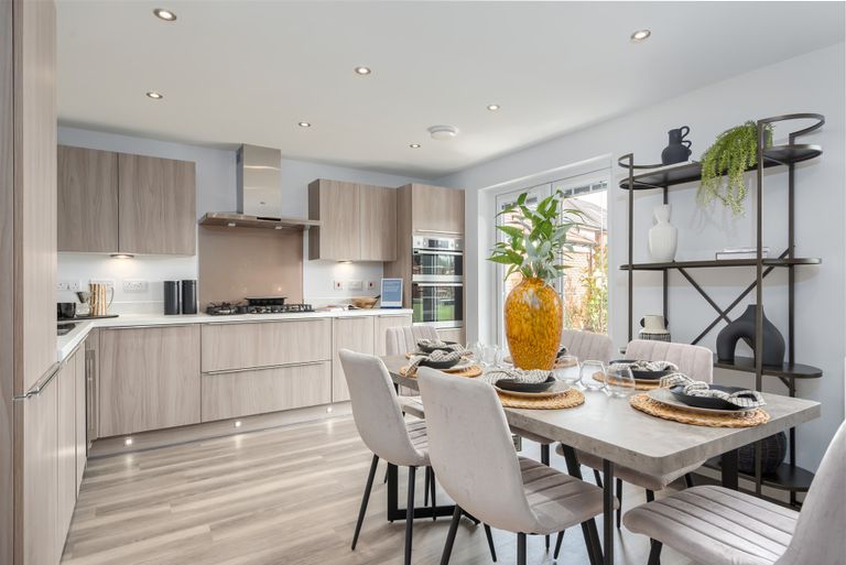 Property 1 of 9. Inside View Of The Ingleby Open Plan Kitchen. 4 Bedroom Home.