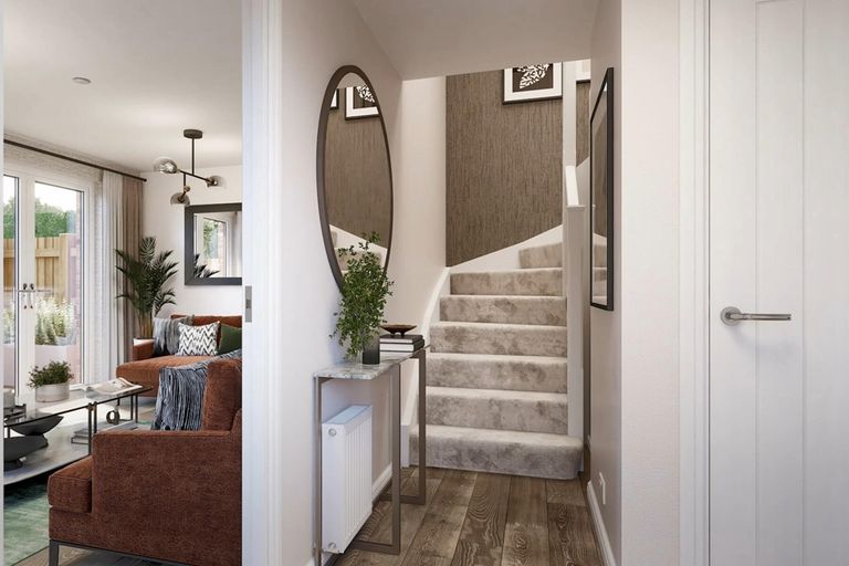 Property 2 of 13. The Boswell Home Has A Bright And Welcoming Hallway