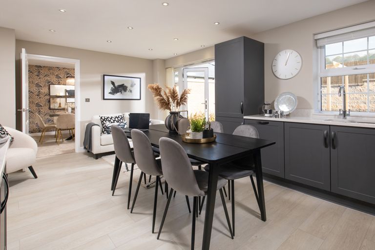 Property 3 of 9. Inside View 4 Bedroom Chelworth Kitchen With Dining Space