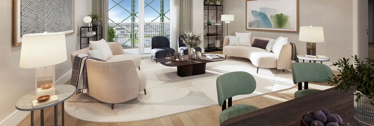 Property 1 of 1. An Interior Living Area CGI At The Halo