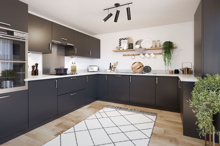 Property 1 of 14. A Modern Kitchen With Ample Storage Space