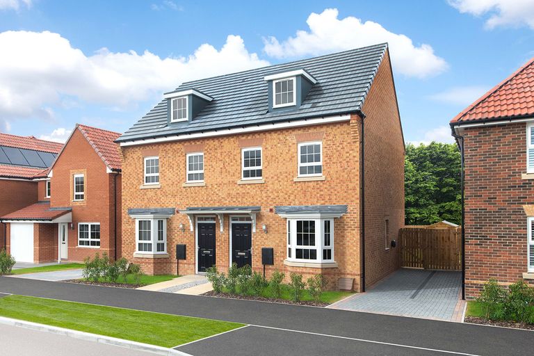 Property 1 of 6. The Exterior Of Plot 6 The Kennett At Hawk View, Brough