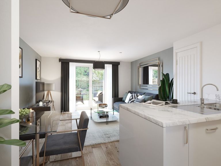 Property 3 of 11. The Kitchen/Dining Area Boasts Double Doors Out To The Kitchen