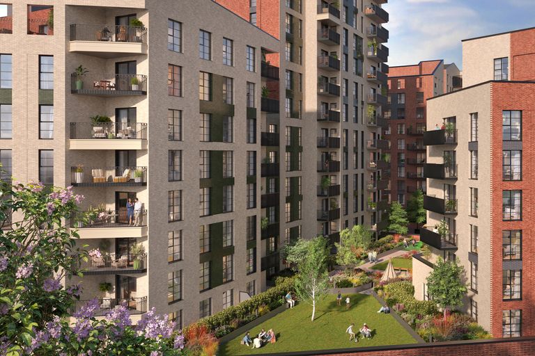 Property 2 of 6. Bradbury Apartments - External CGI