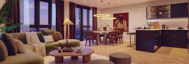 Property 2 of 5. An Interior Living / Dining / Kitchen Image From The Redwood At Twelvetrees Park