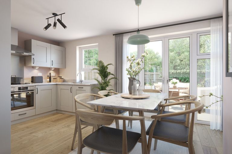 Property 3 of 10. Kitchen And Dining Room In 3 Bed Blyford