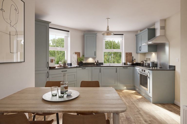 Property 3 of 6. Kitchen And Dining Room In 2 Bed Belstead