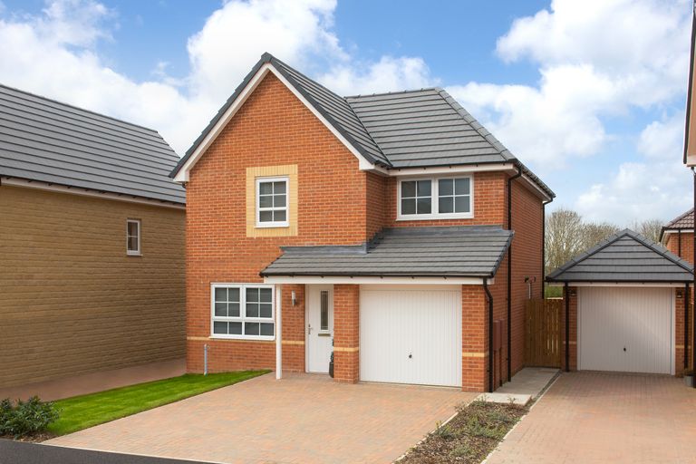 Property 1 of 10. Outside View 3 Bedroom Detached Denby Home
