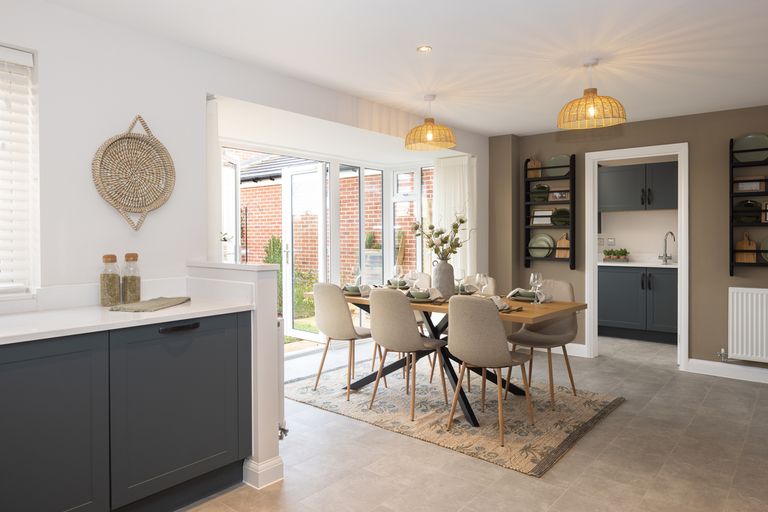 Property 1 of 10. Internal Shot Of The Open-Plan Dining/Kitchen/Family Area In The Holden