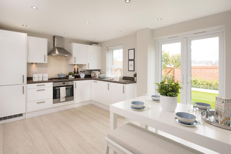 Property 2 of 7. Internal Shot Of Moresby Kitchen With French Doors To Garden