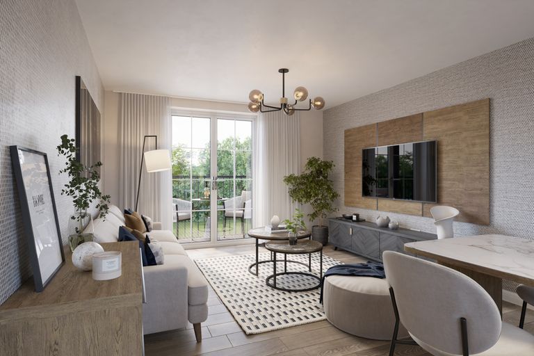 Property 3 of 5. Lounge In The 2 Bedroom Harlington