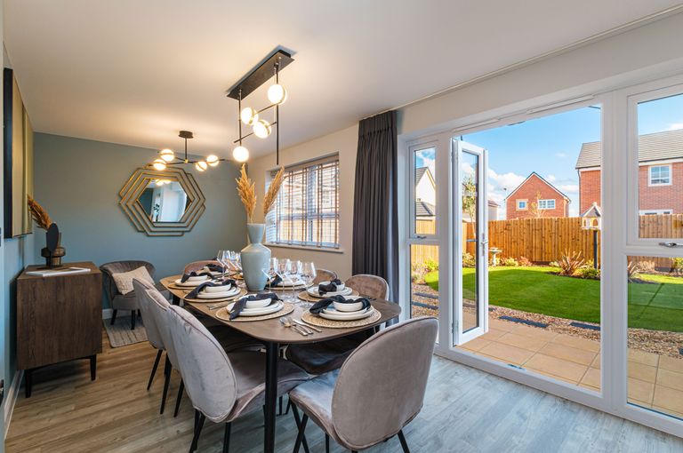Property 3 of 10. Interior View Of The Dining Space In Our 4 Bed Radleigh Home