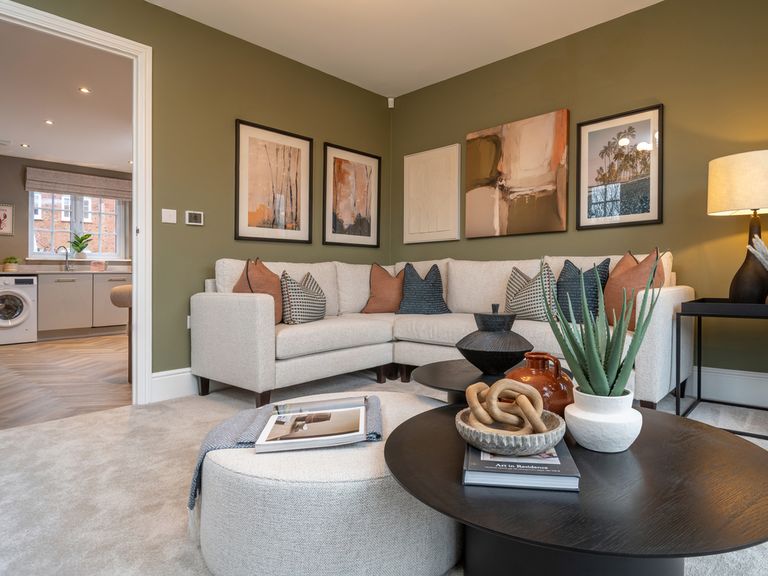 Property 3 of 10. Stamford Lounge With L Shaped Sofa And Access Into The Kitchen Dining Area