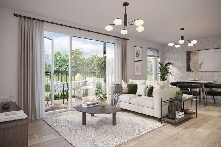 Property 1 of 7. Modern Living Area With Balcony