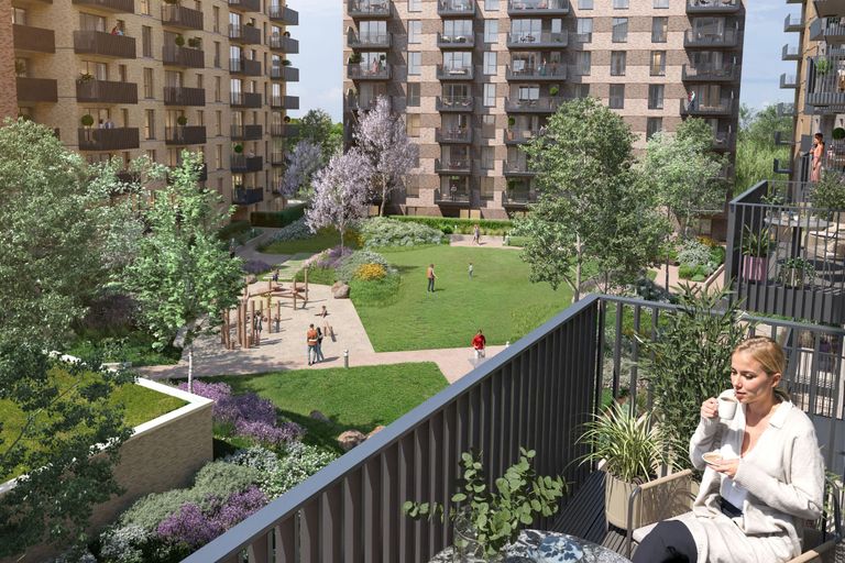 Property 1 of 6. Hayes Village - B1 Podium Gardens